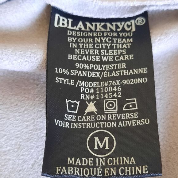 Blank NYC | Faux Suede Jacket Size Medium Light Gray - Picture 5 of 12
